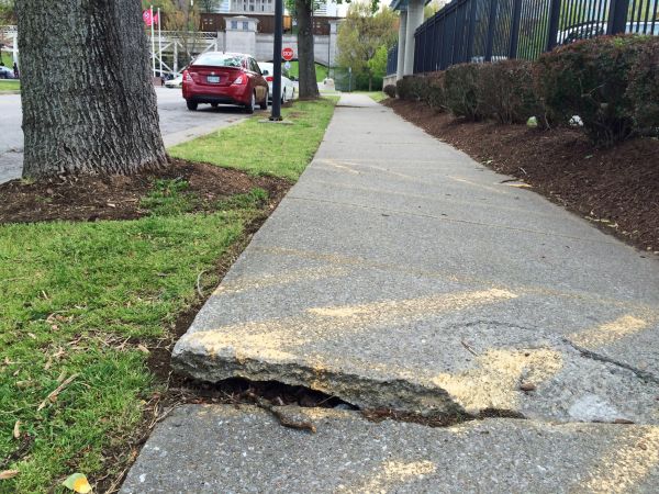 Cement Sidewalk Repair in Chapel Hill